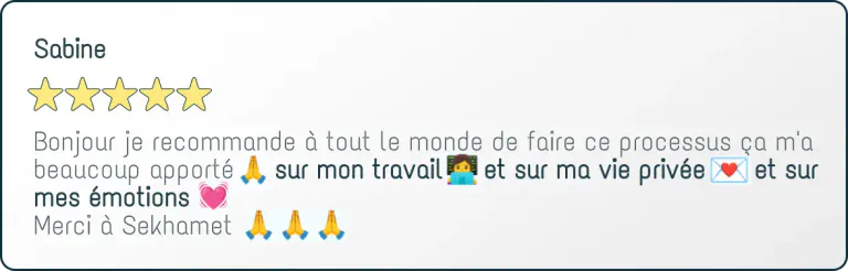 Temoignage de sabine