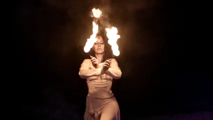 Bougies de l avent mains de feu 1