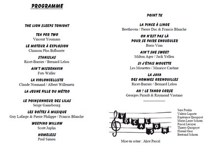 Programme 15 11 2009