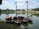 La flottille de l'association à    Chouzé sur Loire