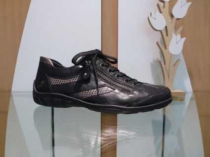 H23355 remonte sport lacet noirgris auxpiedssensibles chaussures com