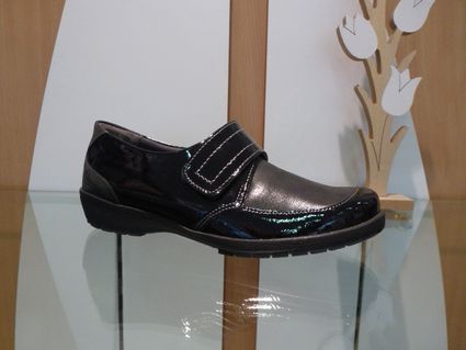 H23260 suave 1velcro noir auxpiedssensibles chaussures com