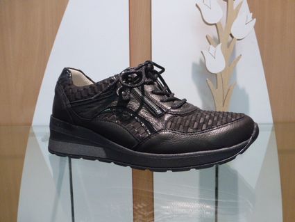 H22489 waldlaufer clara sport lacet noir auxpiedssensibles chaussures com