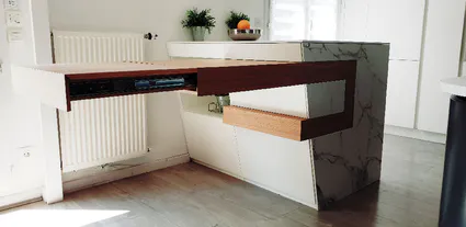 Ilot table extensible