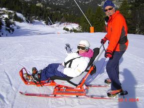 10 janvier 2014 Serge et Lydie en tandem ski 1 