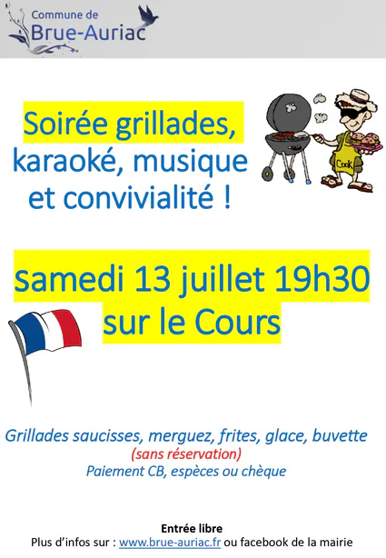 Soirée du 13 juillet