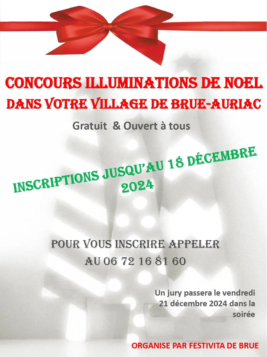 Concours d'illuminations de Noël