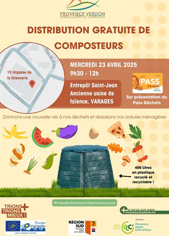 Distribution de composteurs individuels