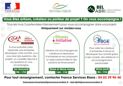infos artisans, créateurs d'entreprise
