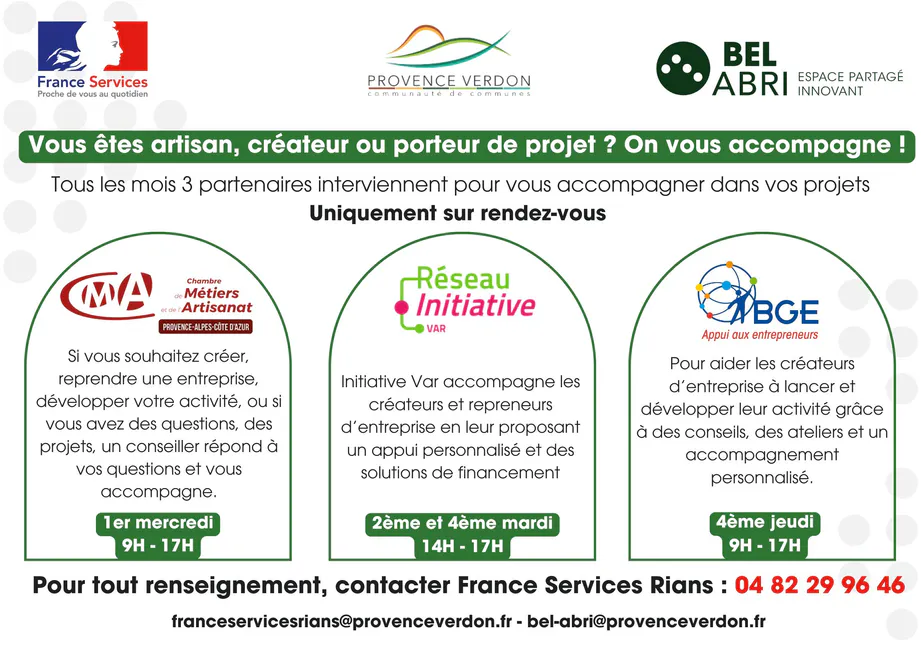 infos artisans, créateurs d'entreprise