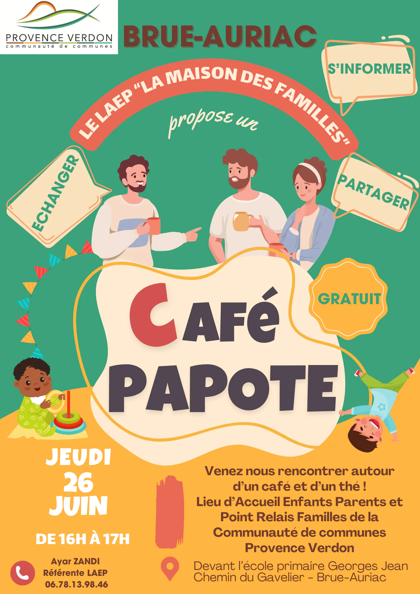 Café papote le 26 juin 16h