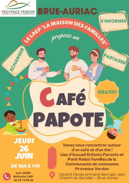 Café papote le 26 juin 16h