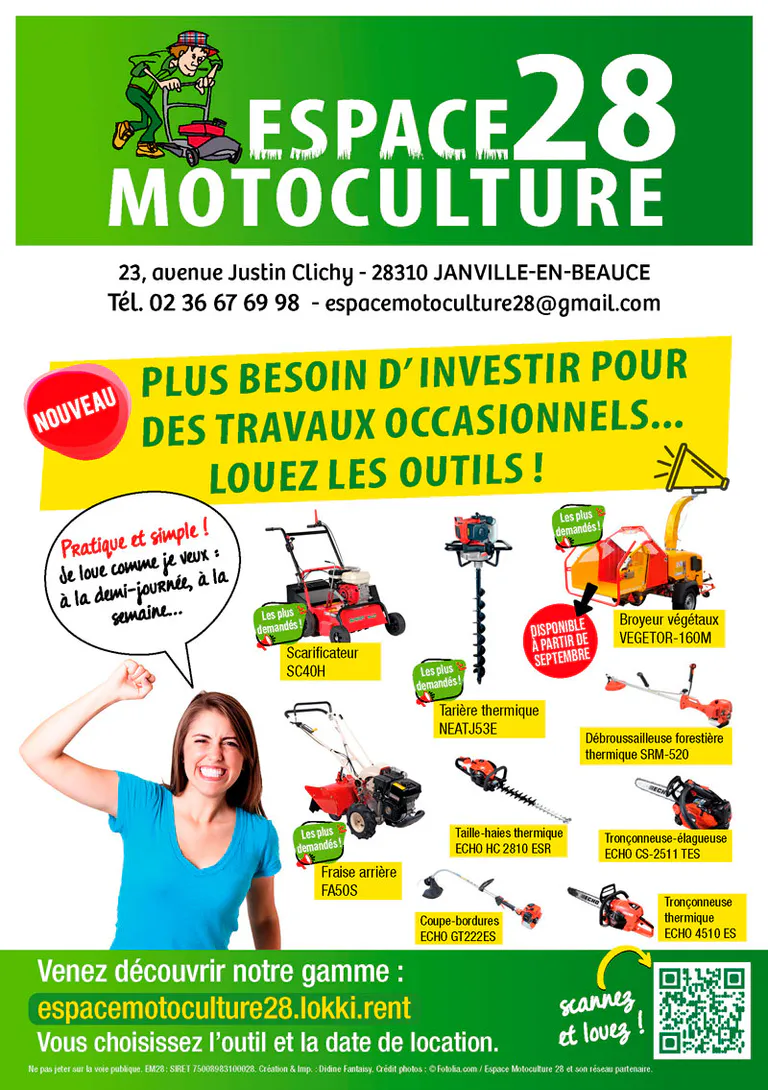 Espace motoculture 28 flyer location