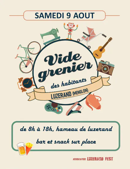 Vide grenier de Luzerand