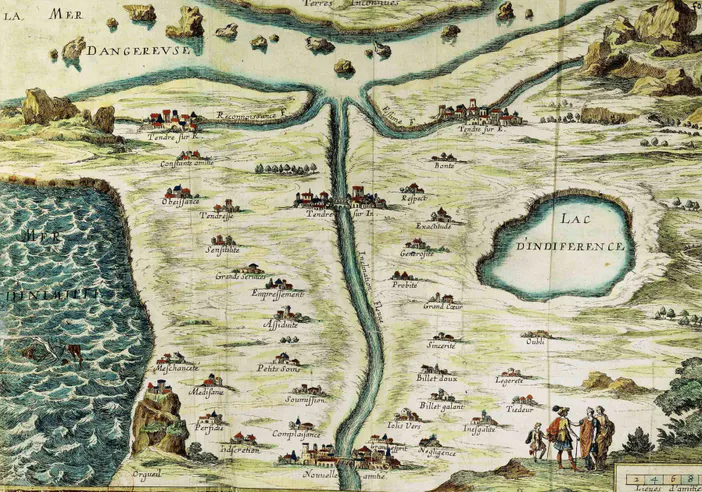 Voyage au cœur de la Carte du Tendre : quand l'amour devient territoire à conquérir