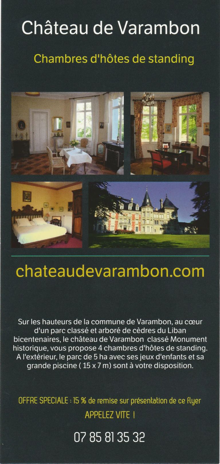 Flyer Chateau de Varambon