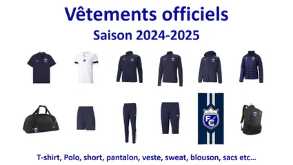 2024 2025 vetements officiels