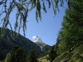 Pointe du Cervin ou Matterhorn dans les Alpes suisses