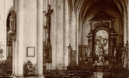 Abbaye de corbie interieur de l eglise heliogravure p dujardin 3
