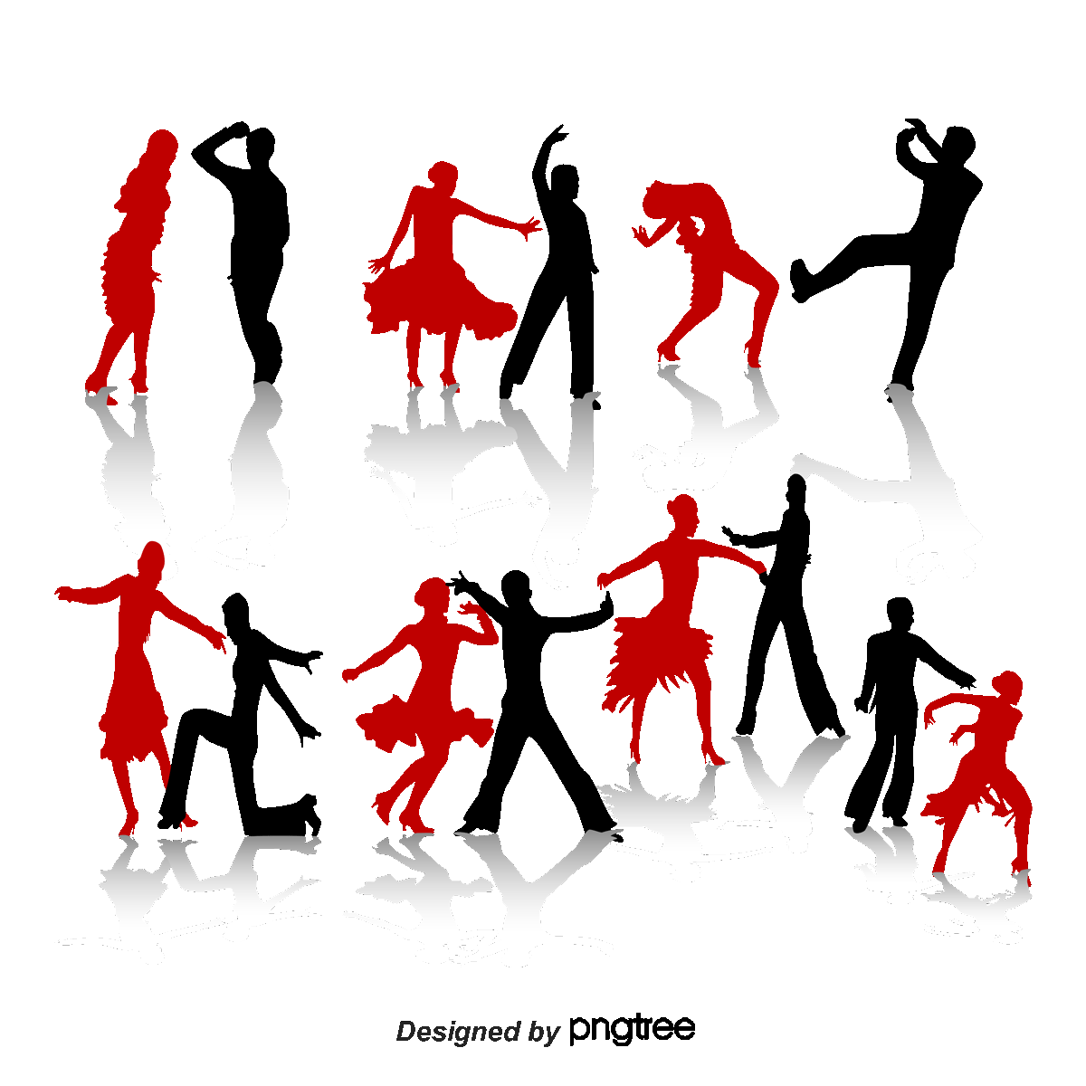  pngtree ballroom dance action figures silhouette 500649