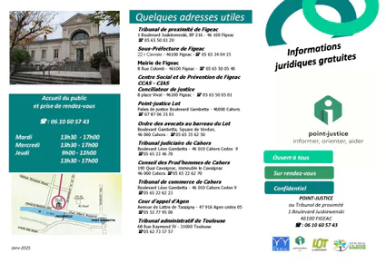 Plaquette informations juridiques page 1