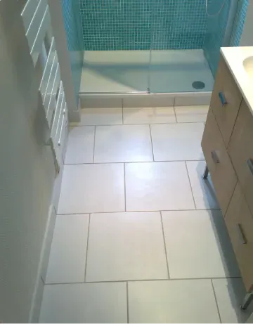 Carreleur pose de carrelage sol et mosaique murale salle de bain a reze 44400
