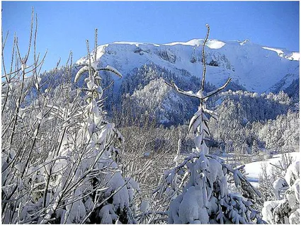 Vue du village hiver