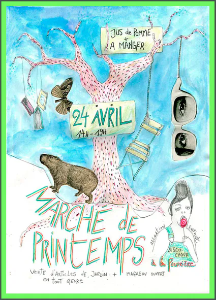 Marché de printemps à la Poudrière