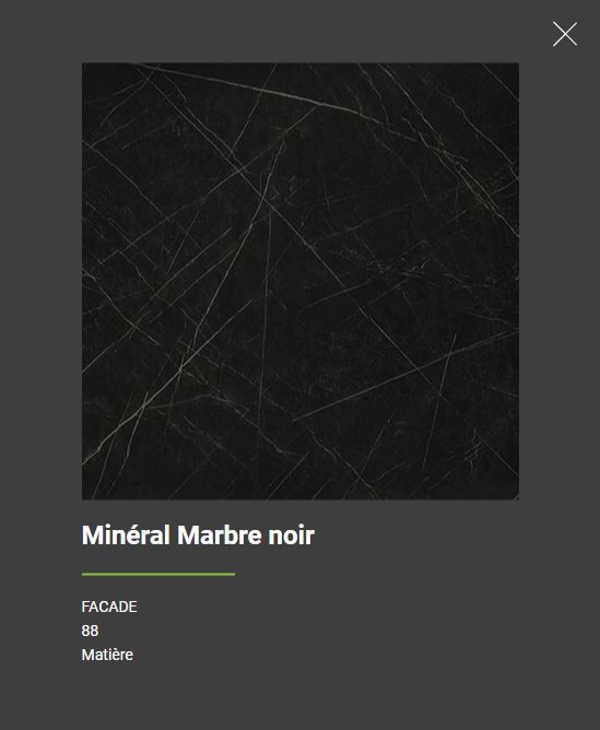 Mineral marbre noir