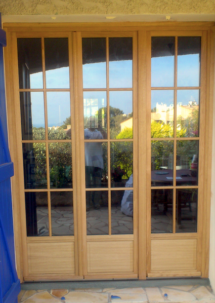 porte fenêtre bois, porte fenêtre chêne de France
