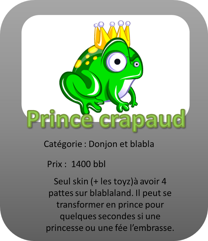 Prince crapaud