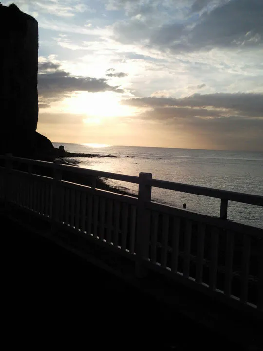 Coucher de soleil sur la palge des g d 1