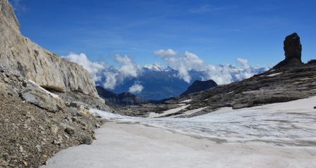 Quille du Diable ou Tour St-Martin / Glacier 3000 / Massif des Diablerets / Suisse