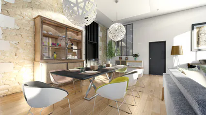 Visuel image de synthese infographie architecture maisons individuelles interieurs fabrice 4