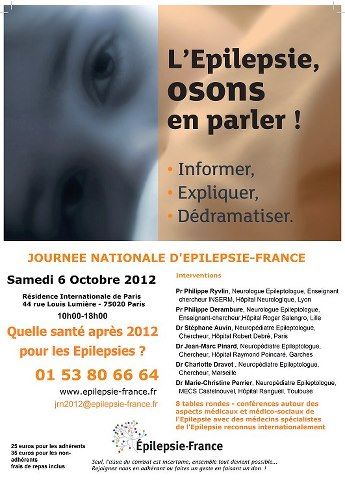 Epilepsie-France organise sa journée nationale de l’Epilepsie le 6 octobre 2012
