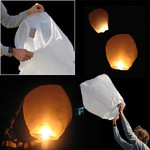 Lacher de ballon colombe helium lumineux fluo led grossiste lanterne volante 3 