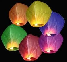 Lacher de ballon colombe helium lumineux fluo led grossiste lanterne volante 12 
