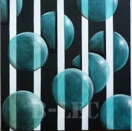 Les bulles bleues fond anthracite site