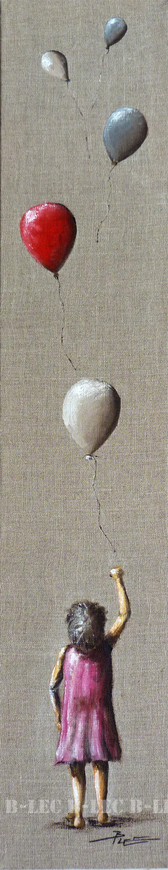 Petite fille aux ballons