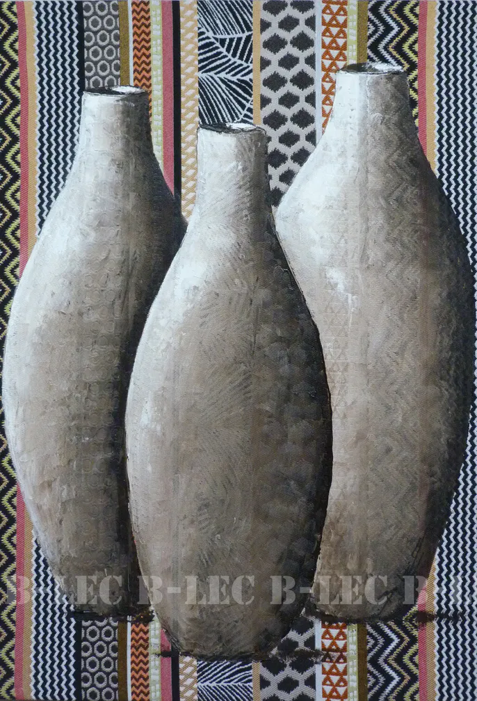 Jarres ethnique tissu imprime