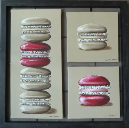 Macarons encadres
