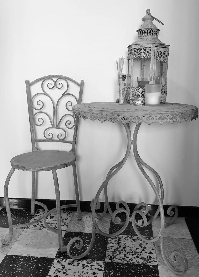 Table et chaise en epoxy