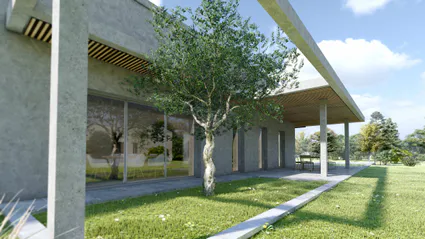 Visuel image de synthese infographie architecture maison individuelle le bris rol pompignac 3