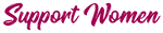 Support women - Logo - Lettres prunes
