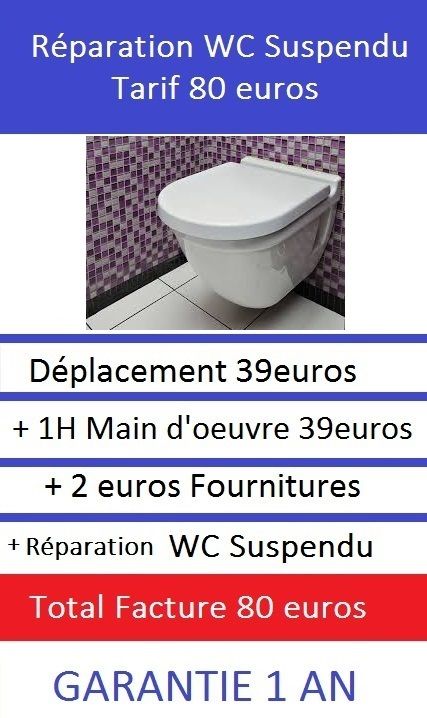 Depannage wc suspendu Paris 5