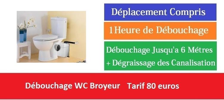 Debouchage wc broyeur Le Blanc Mesnil