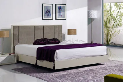 Tete de lit velour gris