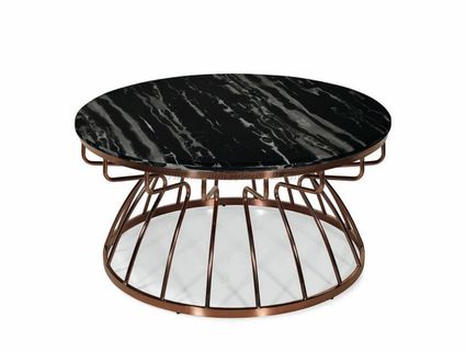 Table basse en marbre noir