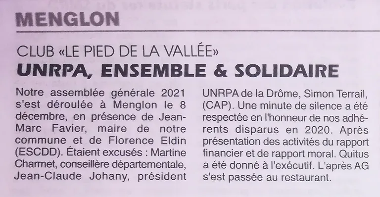 Club "Le Pied de la Vallée"