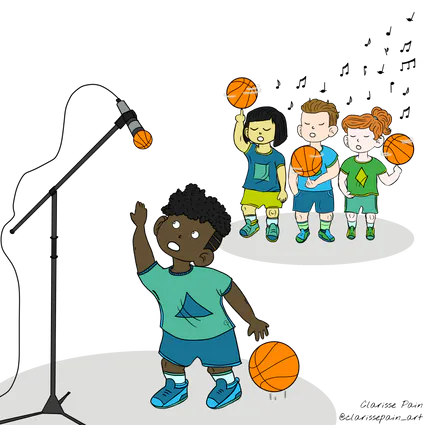 Chanteur basket final 1